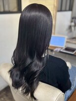 リコ 池袋東口店(Liko)&nbsp;ブルーブラック 髪質改善ストレート 黒髪 透明感カラー 美髪