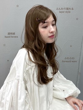 ボタン コロン 表参道 原宿(VOTAN COLON) オリーブブラウン/レイヤーカット/透明感カラー/韓国ヘア