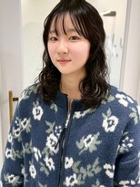 リル 四条河原町(LiLu)&nbsp;ミディアムパーマレイヤーパーマウェーブパーマ小顔パーマ