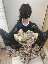 美容室こころ 成人式の着付けとヘアセット