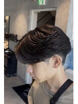 スタッド 松戸(stud. Men‘s)&nbsp;フェザーパーマ/ニュアンスパーマ/センターパート/毛流れパーマ