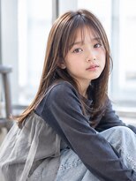 ドット ヘアー(dot.hair) ストレートロング / シースルーバング / まろやかブラウン