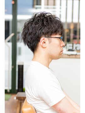 ヘアージャンティ(HAIR GENTIL) メンズ ショート 【 ツーブロック × ソフトツイストパーマ 】