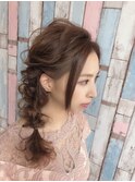 サイド編みおろし