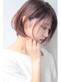 大人気◎ 耳かけ前下がりボブ 伸ばしかけ 丸みショート