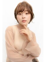 オースティン 門前仲町(AUSTIN)&nbsp;大人かわいい前髪セシルカットココアブラウンフリンジウェーブ