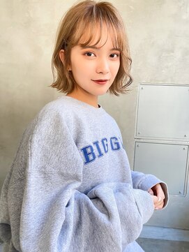 リベルテ(LIBERTE) Liberte銀座 大人可愛い外ハネボブ×ミルクティーベージュ