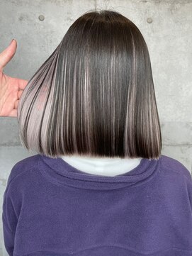 マックス フォー ヘアー(MAX FOR HAIR) 【デザインカラー】綺麗なボブ×高めインナーカラー◎