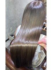 【本気の髪質改善】M3D美髪フルコースのミルクティーカラー