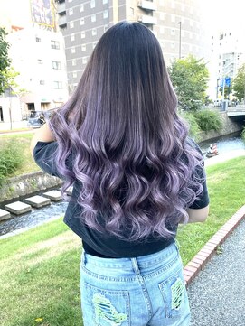 ワンスタイル(One style) 【ケアブリーチ】バレイヤージュ+髪質改善トリートメント