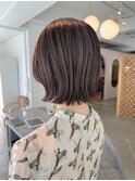 さきへあすなっぷ/白髪ぼかしハイライト/グレイッシュベージュ