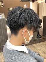 アルターリール(aL ter Rire)&nbsp;黒髪/グレーベージュ/レイヤーロング/前髪パーマ /中村郁未