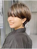 ショートヘア/ショート/ハイライト/20代30代40代50代/表参道