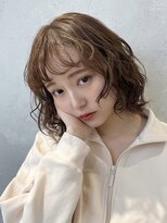 ノイ(noi) 顔周りレイヤーカットくびれヘアミルクティーベージュカラー