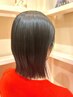 【質感再整】カット×酸性ストレート×ボタリペカラー（ミディアム）