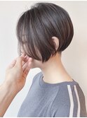 【morio 原宿】ツーブロックハンサムショート　ハイライト