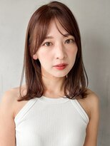 キリ 表参道(kyli)&nbsp;デジタルパーマ前髪大人可愛い薄めバング美髪ワンカール艶感