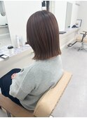 切りっぱなしボブ/ダークブラウン