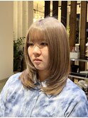 ロングウルフカット/ナチュラルウルフ/顔まわりレイヤーカット