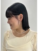耳掛けボブぱっつんボブタッセルボブ韓国風10代20代