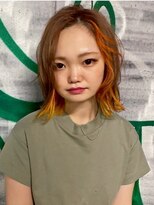 ベレーザ 渋谷(BELEZA)&nbsp;13964ブリーチ＆ダブルカラーウルフレイヤーニュアンスカラー