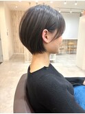 丸みショート/マロンベージュ/くびれショート/くすみベージュ