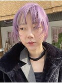 ブリーチ/イメチェン/ホワイトブロンド/外ハネボブ/美髪