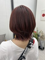 ビューナゴヤ 名駅(VIEW NAGOYA)&nbsp;レイヤーボブ/ボブ/切りっぱなし/ピンクカラー/ブリーチ無し