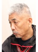 50代60代メンズベリーショートソフトモヒカン理容室眉毛カット