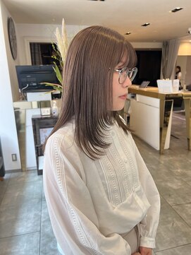 ヘアーエスクールフェイス(hair S. COEUR face) ベージュカラー/大阪美容室/枚方美容室