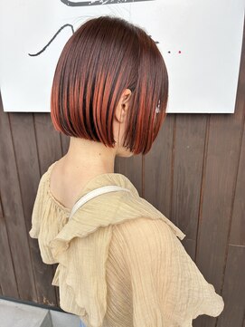 ブルーメ(Blume...) ぱつっとボブ×プレイングカラー☆