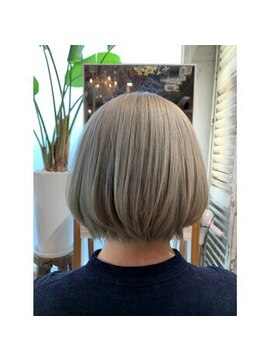 シーズヘア南口店 大人エレガンス　小顔美髪ストレート　透明感カラー☆