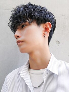 メンズサロン ガウディ 博多店(men's salon Gaudi) ニュアンスパーマ×メンズ刈り上げツーブロックマッシュ