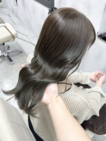 ワンラヴェストヘアオルシェット 長野駅(One Lovest Hair olchette)&nbsp;深みオリーブグレージュ／上品大人艶ロングスタイル