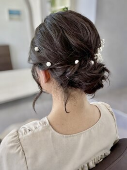 ヘアーサロンAmyu【3月1日NEW OPEN(予定)】の写真/結婚式・二次会・特別な日のアレンジはAmyuへ。崩れにくく、トレンドを取り入れた可愛いスタイルをご提案♪