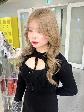 ジーナリア(Xena ria) 《RIHO》ミルクティーベージュ/顔周り×レイヤー