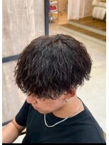 エッジ(EDGE)&nbsp;大分メンズ刈り上げショートマッシュツイストスパイラルパーマ