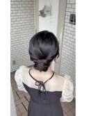 シニヨン お呼ばれヘア 参列ヘア ヘアセット