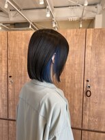 アクアリップル(aqua ripple) 暗めカラーでも垢抜けるインナーブルー