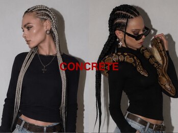 CONCRETE デザインカラー/ブリーチ/ダブルカラー/髪質改善【7/17NEW OPEN(予定)】の写真/【ブレイズ・コーンロー】金沢エリアで希少。本場のストリートカルチャーを体現する唯一無二の特殊ヘア。