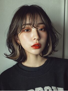 テーラヘアー 我孫子店(TELA HAIR) くびれヘアー×イヤリングカラー【我孫子】＜20代30代40代50代＞