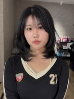 エトワ 中央店(etoi)&nbsp;大分ミディアムボブレイヤー軽め韓国レイヤーくびれスタイル