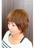 マリコ風ゆるふわショートボブ