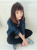 ローグヘアー 金町【高 和宏】大人かわいいグレージュロングボブ