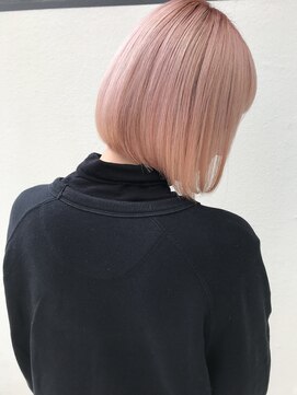 ロロネー 梅田(Lolonois) 【Lolonois梅田】フレンチボブ×ピンクハイベージュ　藤岡なおき