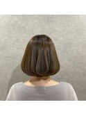 丸みのあるボブ/ボブショート