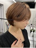 大人可愛い丸みショートデザインハイライトオージュア【錦糸町】