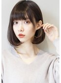ダークブラウン × デザインカラー 』 外国人風ボブディ☆