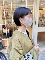 ネオリーブアイム 横浜西口店(Neolive aim)&nbsp;オン眉ぱっつんワイドバング　さらっとしたミニボブ