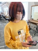 アウターカラー×マッシュウルフ